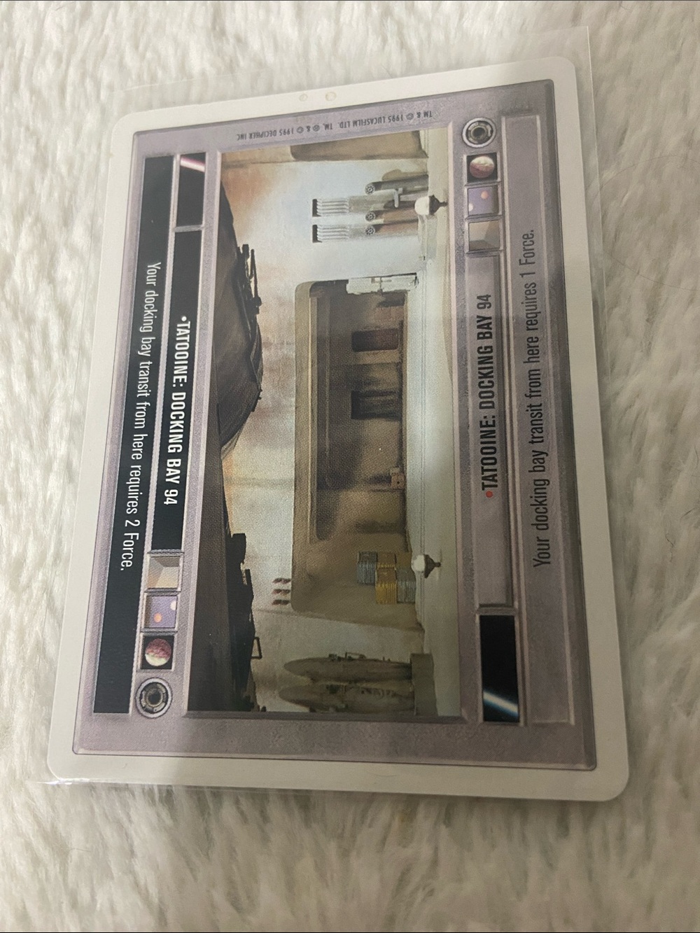 Tatooine: Docking Bay 94 card from the Star Wars Customizable Card Game (SWCCG)